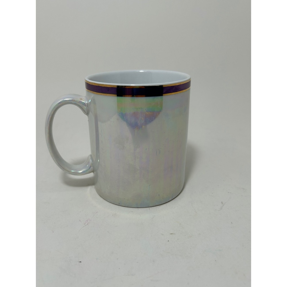 Vintage Texas Map Souvenir Coffee Mug Iridescent Pearlized Lusterware Ceramic - Picture 3 of 6